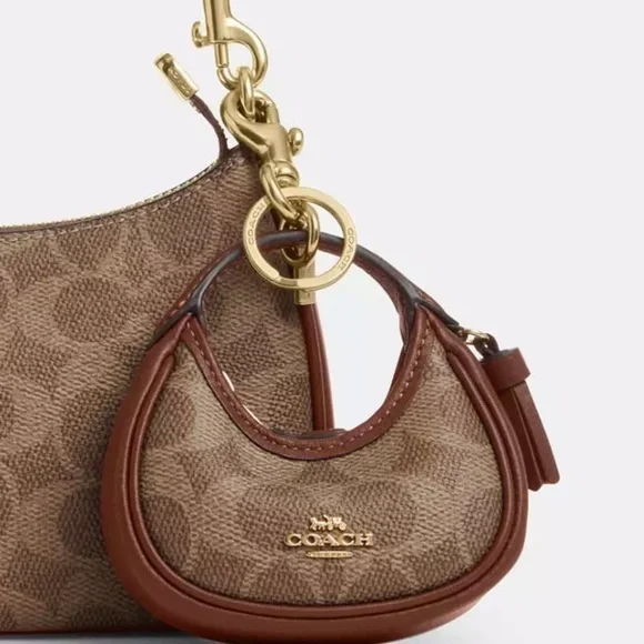 NWT Coach Mini Carmen Bag Charm. - Picture 5 of 12